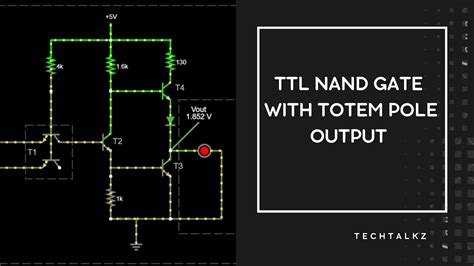 totem pole circuit diagram|TTL NAND and AND gates .